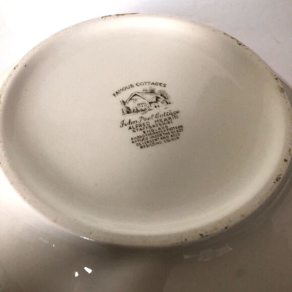 Alfred Meakin Famous Cottages Covered Dish John Peel Cottage 8 1/2" England - Picture 6 of 6